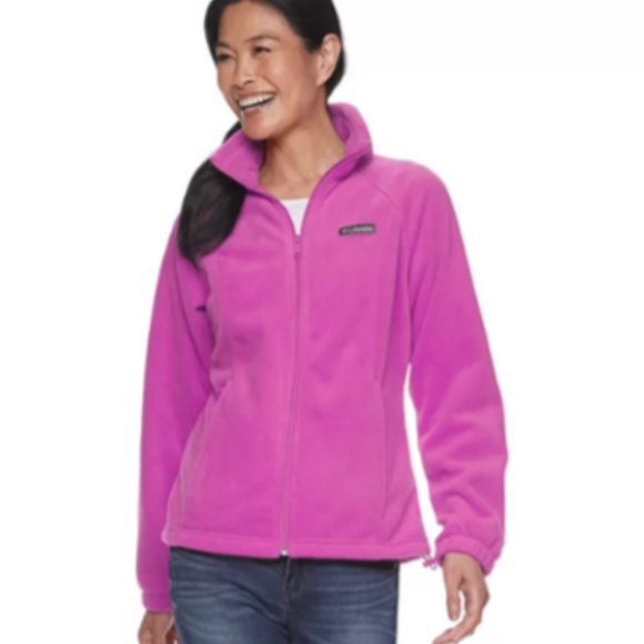 Columbia Jackets & Blazers - Columbia Benton Springs Zip Front Fleece Jacket-Fushia-L-New with Tags